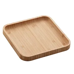 Bandeja de Bambu Square 17x17x1,5cm Lyor