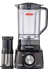 Liquidificador Turbo Full, Mondial, Preto, 900W, 220V - L-900 FB