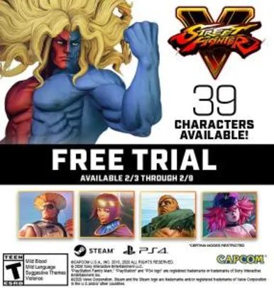 Street Fighter V (Steam e PS4)