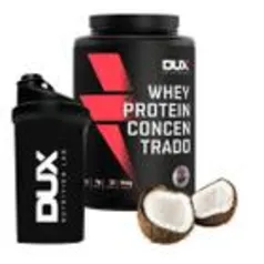 Whey Protein Concentrado 900g Dux Nutrition + Coqueteleira