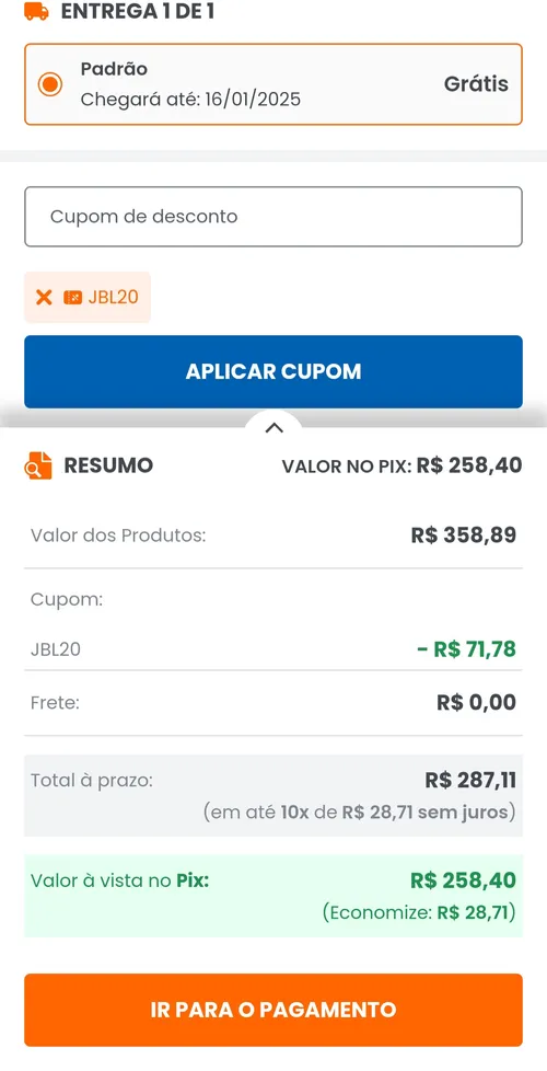 Imagem na descrição da promoção