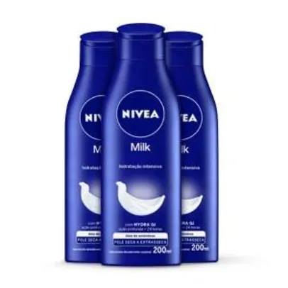 [Netfarma] Kit Loção Hidratante Nivea Body Milk Hidratação Intensiva - R$17