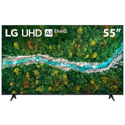 Smart TV 55 LG 4K UHD 55UP7750 WiFi, Bluetooth, HDR, Inteligência Artificial ThinQ, Google, Alexa e Smart Magic - 2021