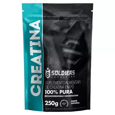 Creatina Monohidratada 250g - 100% Pura Importada - Soldiers Nutrition