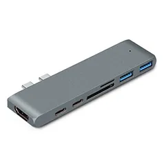 Adaptador Hub Macbook Pro 7em1 Usb C + Hdmi 4k + Thunderbolt