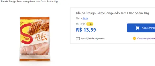 Imagem na descrição da promoção