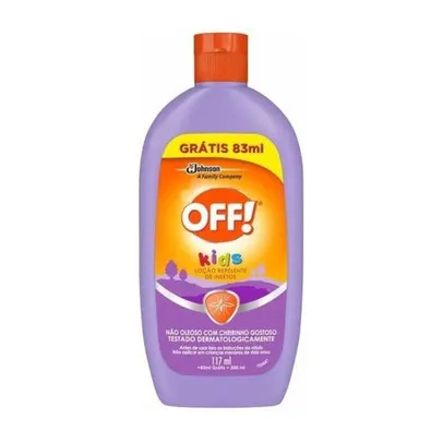 Loção Off Kids 117 Ml + 83 Ml Grátis 200 Ml - Oferta Especial