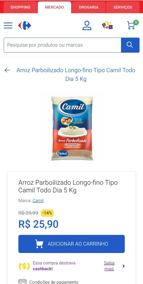 Imagem na descrição da promoção