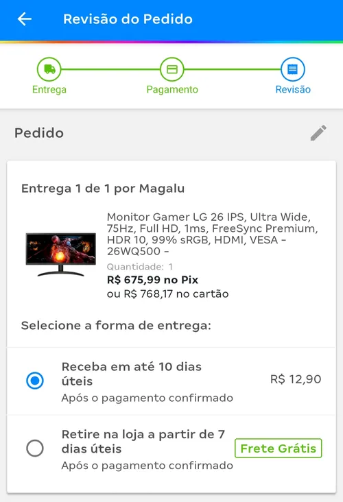 Imagem na descrição da promoção