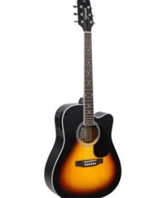 Violão Giannini GDC1 CEQ VSB Folk Elétrico Sunburst Fosco | R$510