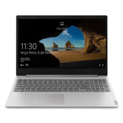 Notebook Lenovo Ideapad S145 AMD R7 8GB W10 SSD 256GB 15.6 Prata | R$3325