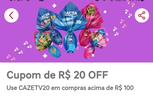 Imagem na descrição da promoção