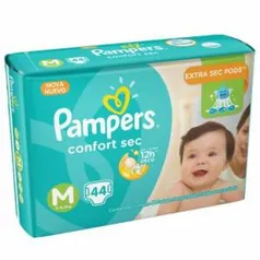 Fraldas Pampers Confort Sec M 44 unidades - R$27