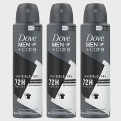 (R$ 6,63 cada) Kit 3 Desodorante Dove Aero Men + Care Invisible Dry 89g cada