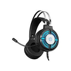 Headset HP Gamer H120 Preto - Com Microfone com Haste Flexível USB+P2 com Iluminação LED Áudio Stereo - 1QW67AA, Grande