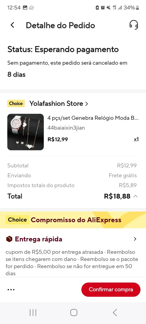 Imagem na descrição da promoção