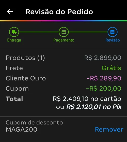 Imagem na descrição da promoção