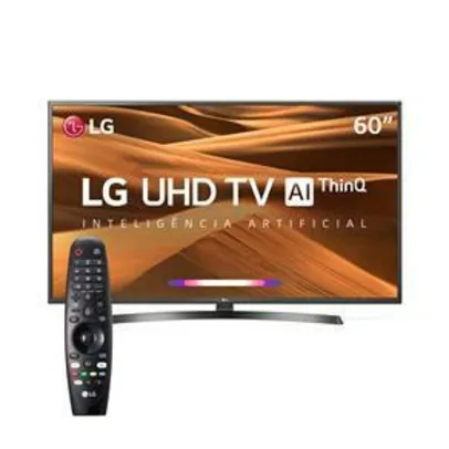 SMART TV LED 60" UHD 4K LG 60UM7270PSA  ThinQ AI, IoT, HDR Ativo, WebOS 4.5, Ultra Surround, Controle Smart Magic e Bluetooth