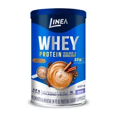 Whey Protein Linea Isolado E Hidrolisado Sabor Cappuccino 450g