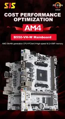 AMD Novo Processador CPU Ryzen 5 5600 + Placa Mãe b550m