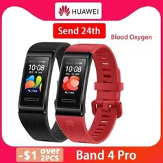 [Novos Usuários] Smartband Huawei Band 4 Pro | R$201