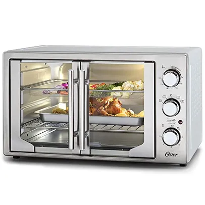 Forno e Fritadeira Sem Óleo Oster 42L French Door 2 em 1 - 127V