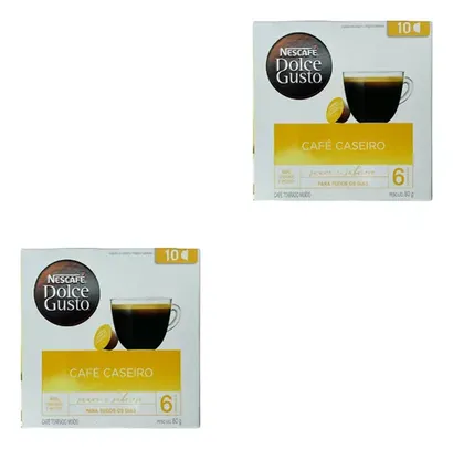 Kit 2 Caixas Café Caseiro Em Cápsula Nescafé Dolce Gusto 