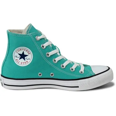 Tênis Converse All Star Chuck Taylor Cano Alto Lona Verde Água