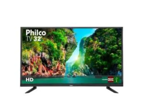 TV LED 32" Philco PTV32B51D Resolução HD com Conversor Digital 2 HDMI 2 USB Recepção Digital - R$709