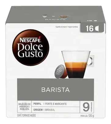 [Acima de 10] Caixa Nescafé Dolce Gusto - Barista (16 cápsulas) | R$15