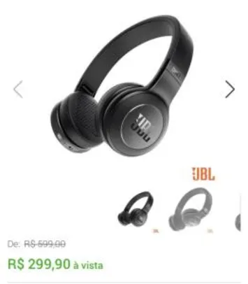Fone de Ouvido JBL Duet BT Headphone Preto - JBLDUETBTBLK | R$299