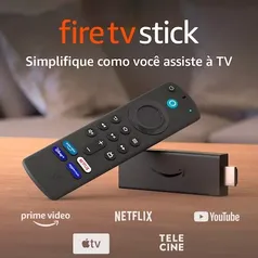 Fire TV Stick Amazon com Alexa e Controle Remoto Full HD