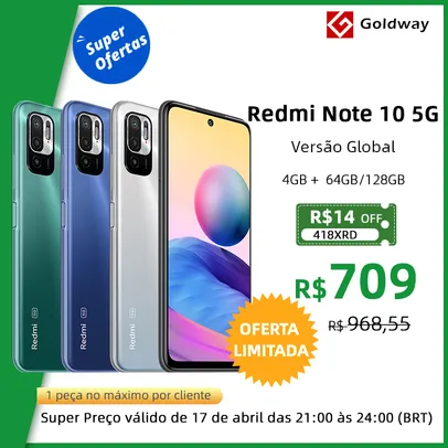 Smartphone Redmi Note 10 5G 4GB 64GB