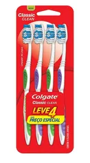 Escova Dental Colgate Classic Clean com 4 unidades