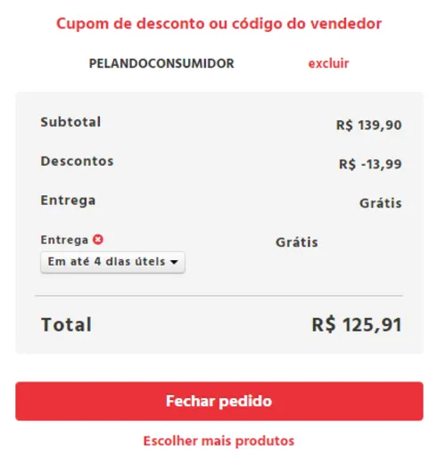 Imagem na descrição da promoção