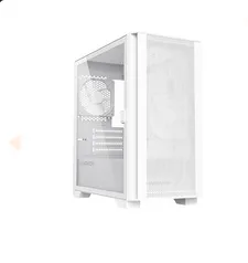 Gabinete Gamer Montech AIR 100 Lite, Mid Tower, White,  mATX, 2 Fans, Vidro Temperado