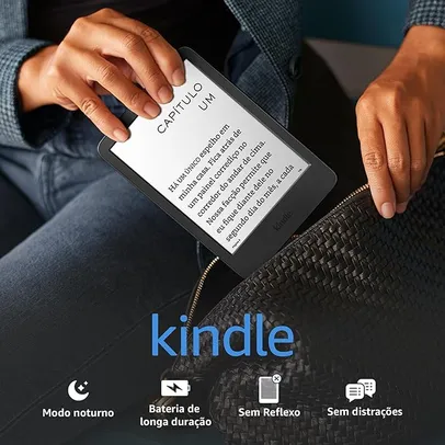 [Selecionados] Kindle 11ª Geração (lançamento 2022) – Mais leve, com resolução de 300 ppi e o dobro de armazenamento - Cor Preta