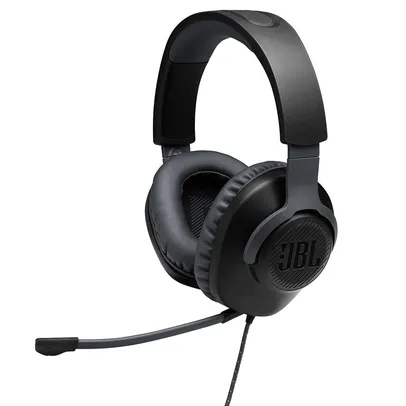 Headset Gamer JBL Quantum 100, Drivers 40mm, Preto.