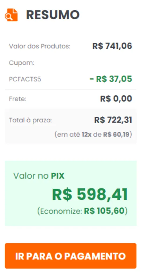 Imagem na descrição da promoção