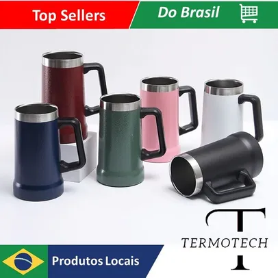  [BR] [ C. Nova R$ 39 ] Caneca Térmica 709ml Bebida Gelada/Quente - " Estilo Stanley "