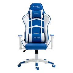 Cadeira escritório Gamer MX5 Giratória Branco e Azul MYMAX:Branco+Azul/Único/Feminino