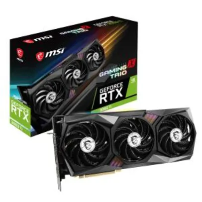 Placa de Vídeo MSI GeForce, RTX 3060 Ti Gaming X Trio, 8GB GDDR6, 256Bit