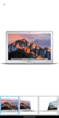 MacBook Air LED 13” Apple MQD32BZ/A Prata - Intel Core i5 8GB 128GB macOS Sierra | R$5.099