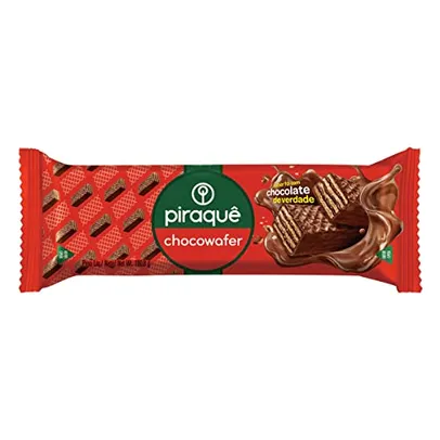 [Próx Venc] Wafer Recheio e Cobertura Chocolate Piraquê Chocowafer Pacote 100,8g