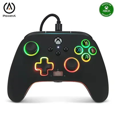 Controle com fio PowerA Spectra Infinity Enhanced, para Xbox Series X|S, Xbox One - Xbox Series X, preto