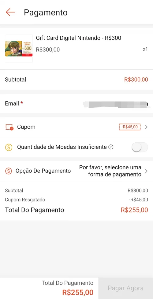 Imagem na descrição da promoção