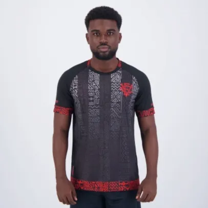 Camisa Leão Vitória Consciência Negra Preta