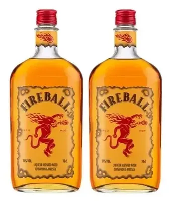 Whisky Fireball Canela 750ml  2 Unidades Fireball   Promoção