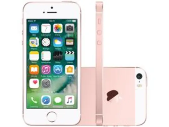 iPhone SE Apple 16GB Ouro Rosa 4G Tela 4” Retina por R$ 1496