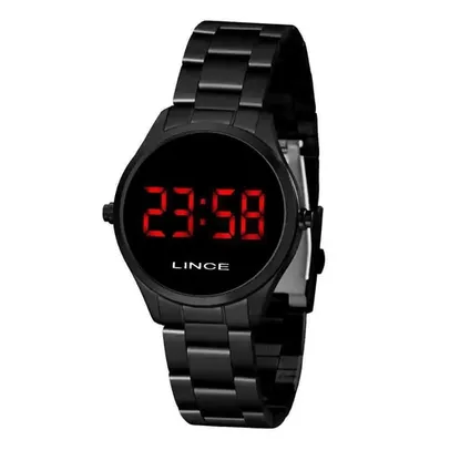 Relógio Lince Feminino Digital Preto MDN4618L VXPX